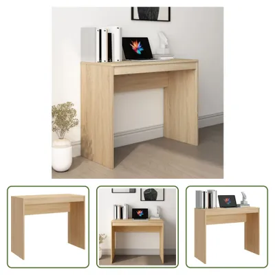 Produktbild von The Living Store Schreibtisch Sonoma-Eiche 90x40x72 cm Holzwerkstoff