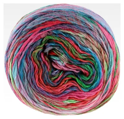 Produktbild von Colorissimo | Farbenfrohes Merino-Dochtgarn | Handstrickgarn aus 100% Schurwolle (Merino extrafein) | 100g Wolle zum Stricken & Häkeln | 300m Garn