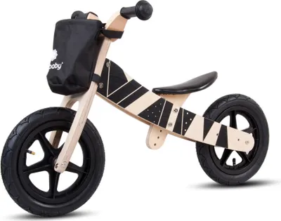 Produktbild von Sun Baby Holz Kinderdreirad Kinder Fahrrad Baby 2in1 Fahrräder Samoa Black Edition
