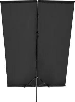Produktbild von Foto-Hintergrund-Set mit 2 x 2 m verstellbarem T-foermigen Hintergrundstaender + 2 x 2 m schwarzem Hintergrund, schwarzes Bildschirm-Hintergrund-Set mit Aufbewahrungstasche fuer Fotostudio, Live-Streaming, Videoaufzeichnung, Portraitfotografie
