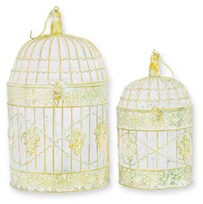 Produktbild von Paar Vogelkäfige aus Eisen Replikat Retro Design Dekoration
