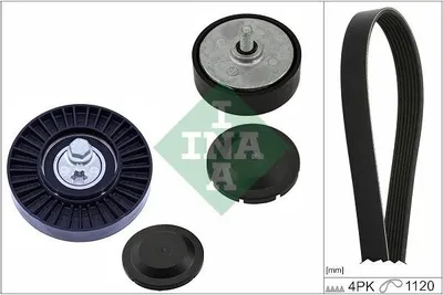 Produktbild von INA 529 0570 10 Keilrippenriemensatz für AUDI A4 B9 Avant (8W5, 8WD)