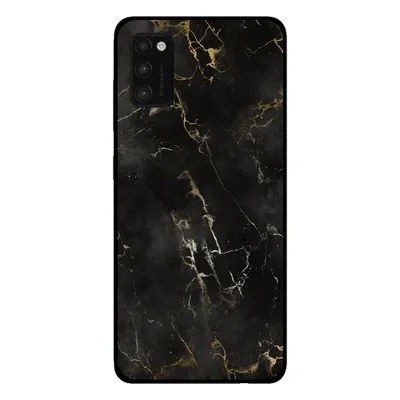 Immagine prodotto di Smartphonica Custodia per Samsung Galaxy A41 con stampa in marmo - Custodia posteriore in TPU con design in marmo - Nero