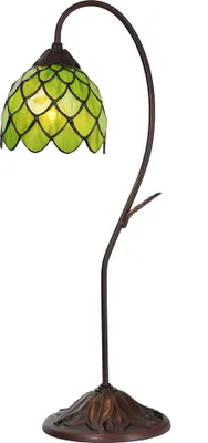 Produktbild von Clayre & Eef Tiffany Tischlampe Ø 28x60 cm Grün Glas