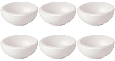 Produktbild von Villeroy & Boch NewMoon 6er Set Dipschälchen 40 ml weiß Porzellan