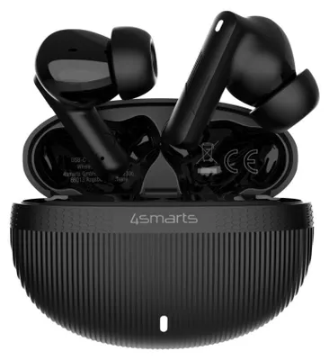 Produktbild von 4smarts SkyBuds Pro ANC, True Wireless Stereo (TWS), Anrufe/Musik/Sport/Alltag, 40 g, Kopfhörer, Schwarz