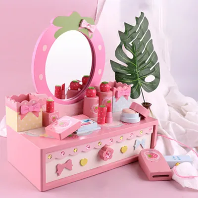 Produktbild von 360Home Mädchen Make up spiel Simulation Prinzessin Dressing Tisch Spielzeug Schleife