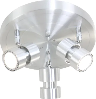 Produktbild von Steinhauer Strahler Natasja LED 3-flammig Silber Matt 27,5x27,5cm