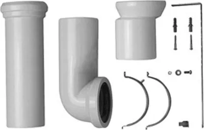Immagine prodotto di Duravit Kit de raccordement Vario pour WC avec sortie Vario, y compris excentrique, 0014220000, 0014220000