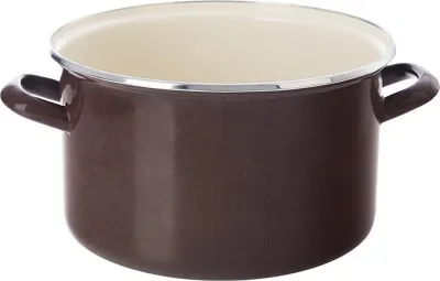 Obrázek produktu pro HNĚDÝ smaltovaný hrnec 22 cm, 4 l