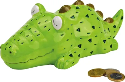Image de Tirelire en céramique crocodile