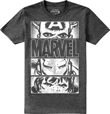 Produktbild von Marvel - "Heroes Eyes" T-Shirt für Herren TV885 (XL) (Grau meliert)