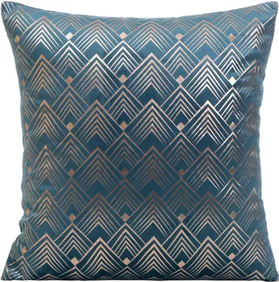 Produktbild von EUROFIRANY | Kissenbezug - 40x40 cm - Blau - Velours