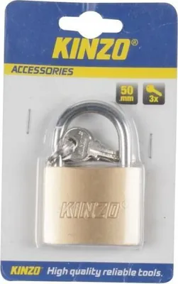 Produktbild von Kinzo - 50 mm brass padlock with three keys