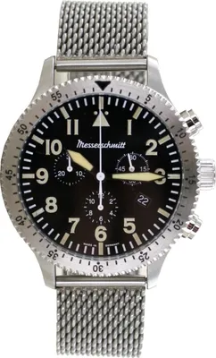 Produktbild von Aristo Herren Messerschmitt Uhr Chronograph Fliegeruhr ME-5030MVintage