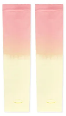 Productafbeelding van Sportieve armbeschermers, UV-bescherming, ademend, roze, geel, 38x9 cm