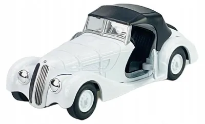 Produktbild von Welly Oldtimer BMW 328 Weißes Metallmodell 1:34