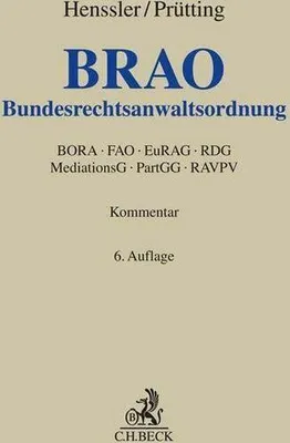 Obrázok produktu pre Bundesrechtsanwaltsordnung. BRAO