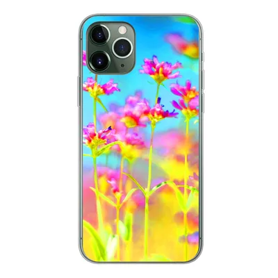 Produktbild von MuchoWow® Handyhülle Schutzhülle Hülle für iPhone 11 Pro Blumen - Kunst - Psychedelisch Silikon Softcase Handy Hülle - Handy