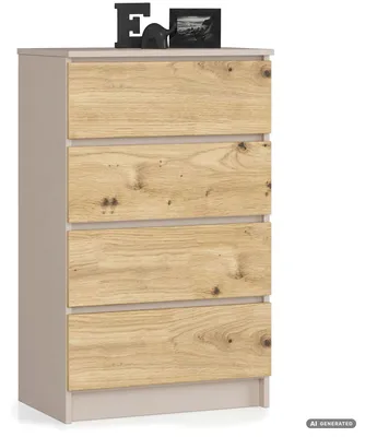 Immagine prodotto di Comò K60 Cashmere 60 cm 4 cassetti colore Rovere Artisan opaco 60x40x99 cm