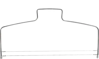 Immagine prodotto di Taglia torta Intirilife Taglia torta in acciaio inox - 31,8 x 16,5 cm - Taglia base torta con 2 fili di taglio seghettati regolabili Divisorio base torta