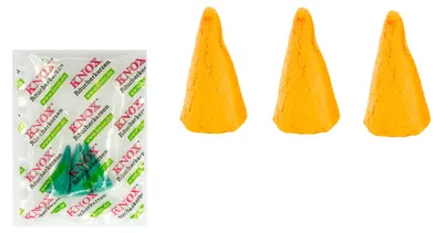 Produktbild von KNOX Räucherkerzen 3er Set - XXL Riesen - Orange - Inklusive 3er Probe "Meeresbrise" - Brenndauer 30-40 Minuten