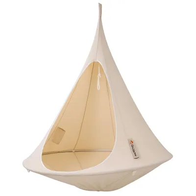 Obrázek produktu pro Cacoon Single - Závěsné křeslo Cave přírodní bílá Závěsné křeslo