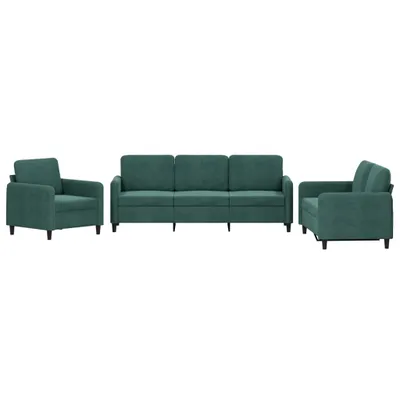 Produktbild von VidaXL 3201936, Grün, Schaum, Metall, Polyester, Polywood, Textil, 198 cm, 77 cm, 80 cm