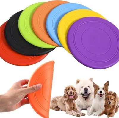 Produktbild von Famanu Frisbee-Set 7 bunte Gummischalen für Training und Spiel