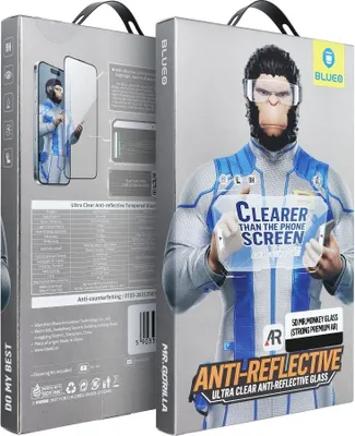 Immagine prodotto di 5D Mr. Monkey Glass - Apple iPhone 17 Pro nero (Strong Premium Ultra Clear AR)