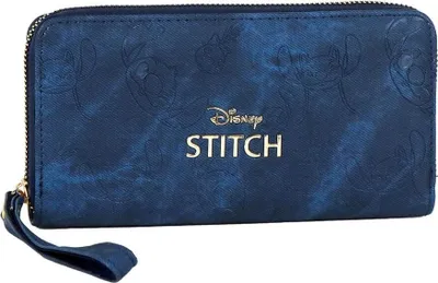 Image de Portefeuille Stitch avec plusieurs emplacements pour cartes et compartiment zippé