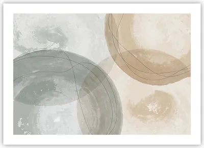 Produktbild von Poster - Poster ohne Rahmen - Aquarell Räder Pastell - 70x50 cm - Wand Bild - Wanddeko - Wandbilder - Kunstposter - Wandposter - Bilder - Kunstdruck - Wanddekoration - Wandbild - P2XAA70x50-4842