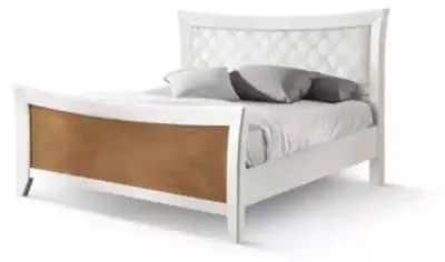 Produktbild von Schlafzimmer Möbel 3tlg. Set Bett Massivholz Nachttische 2x Betten Holz