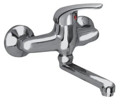 Obrázok produktu pre Drezová batéria LUNA s rovným ramienkom 12cm, rozstup 150mm, chróm