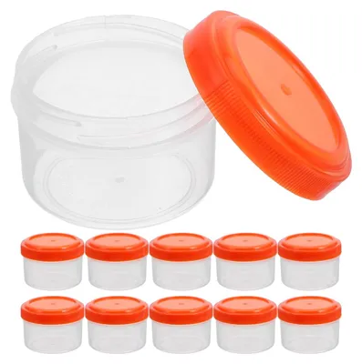12er-Set transparente Sausage-Behälter, 35 ml, aus PP