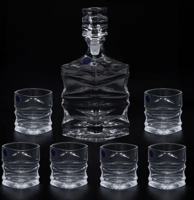 Produktbild von Whiskyglas-Set Karaffe 1 L + 6 Gläser 250 ml