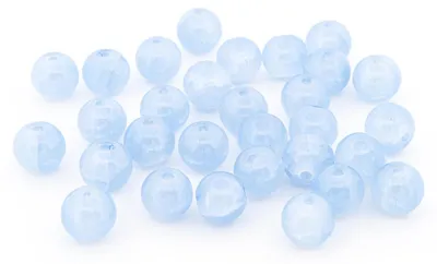 Produktbild von Vintageparts Crackleglasperlen Hellblau 8mm 30 Stück DIY