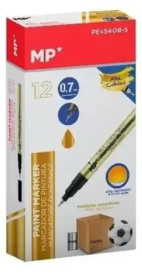 Produktbild von Ölmarker, 0,7 mm, goldfarben (12 Stück) - MP Main Paper