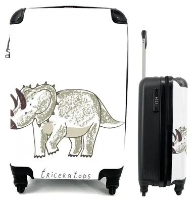 Productafbeelding van Kinderkoffer met Dinosaurusprint - Handbagage