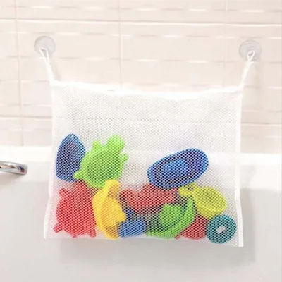 Obrázek produktu pro Dvě síťky na ukládání koupelnových hraček (35 x 45 cm), organizér na dětské hračky, síťka na ukládání koupelnových a dětských hraček