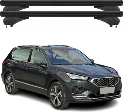 Produktbild von Menabo Dachträger Grundtäger für Seat Tarraco 2018-2024 Aluminium Schwarz 2 tlg