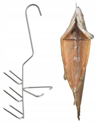 Produktbild von J.A. Stallux H-326-D Räucherhaken für Fisch, Edelstahl