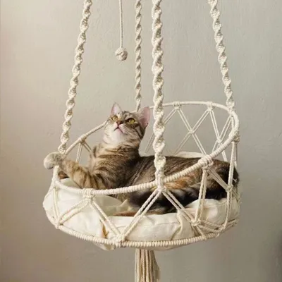 Produktbild von 30cm Katzen-Hängemattenbett Katzenhängematte Katzen Kitty Hängendes Schaukelbett Haustierschlafbett Katzenhaus