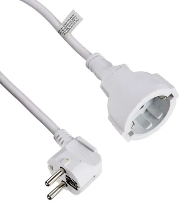 Produktbild von ViVanco™SKV 2 W,Schuko-Verlängerung AA82m, ,weiß