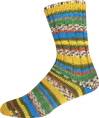 Produktbild von Online Supersocke Sort. 386 Dschungel Color 6-fach Sockenwolle 75% Schurwolle/25 % Polyamid 3177