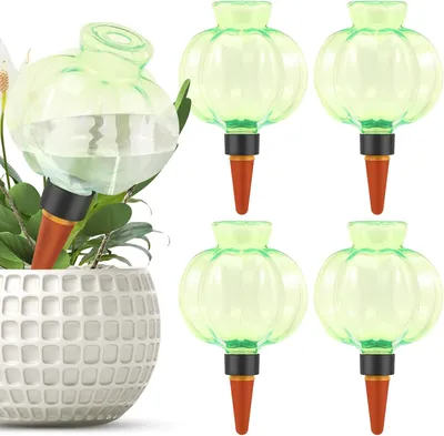 Imagen del producto de Esferas para riego de plantas, juego de 4 unidades, 500 ml, sistema de riego automático para balcones y espacios interiores