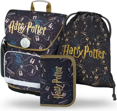 Produktbild von BAAGL SET 3 Ergo Harry Potter Poberts Plan: Aktentasche, Federtasche, Tasche