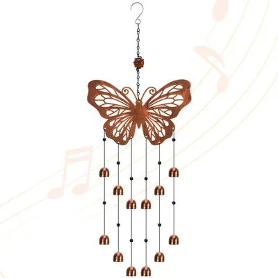 Image de Mobile décoratif en métal, en forme de papillon, pour jardin, terrasse ou véranda