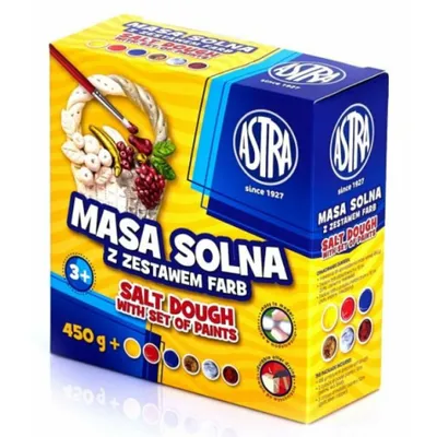 Produktbild von Salzteig-Bastelset mit Farben - 450g