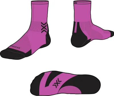 Image de X-socks Run Discover Crew Socks Pink EU 42-44 Men Pink EU 42-44